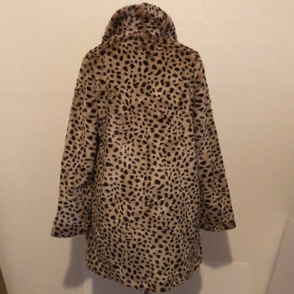 Lucky Brand leopard faux fur coat - Picture 5 of 9